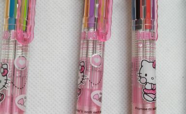 Bear Head Six multi color pens